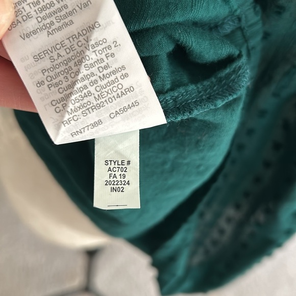 J.Crew Button Down Swiss Dot Blouse Green Size Large - Picture 4 of 7